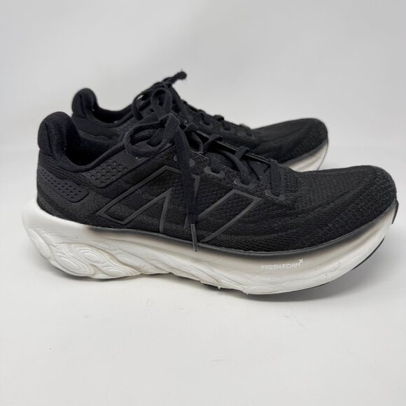 Women’s Size 10 - New Balance Fresh Foam X 1080 Running Shoe Black White - Picture 1 of 7